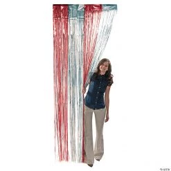 Metallic Fringe Door Curtains
