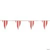 Red & White Plastic Pennant Banner