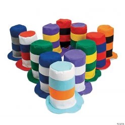 Stovepipe Hats Assortment - 12 Pc.