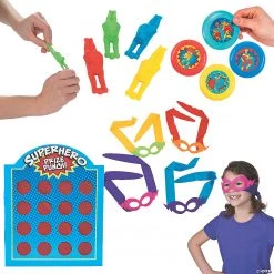 Superhero Prize Punch Game with Prizes – 97 Pc.