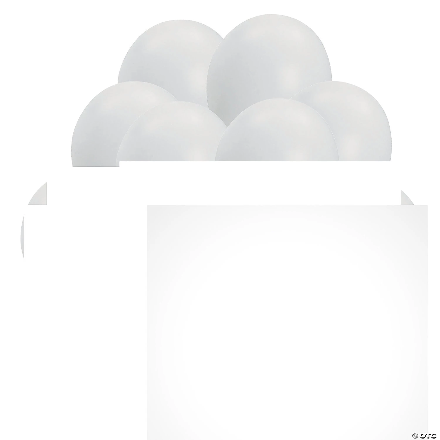 White 11" Latex Balloons - 12 Pc. 2 White 11" Latex Balloons - 12 Pc. - Image 2