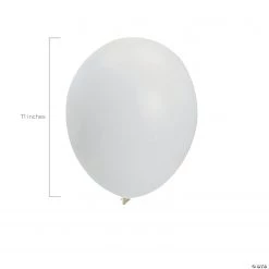 White 11" Latex Balloons - 12 Pc. 6 White 11" Latex Balloons - 12 Pc. -Carnival Sales Store white 11 latex balloons 12 pc 70 18 a01