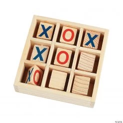Wood Tic-Tac-Toe Game